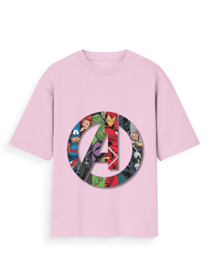 Unisex Standard T-Shirt - Avengers Light Baby Pink GlowZonePrints