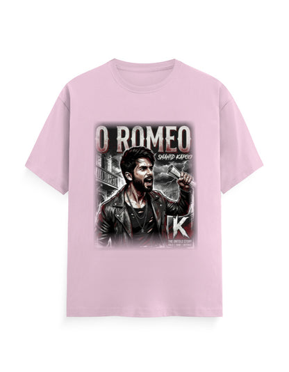 Unisex Classic Crew T-Shirt - O Romeo-Retro Light Baby Pink GlowZonePrints