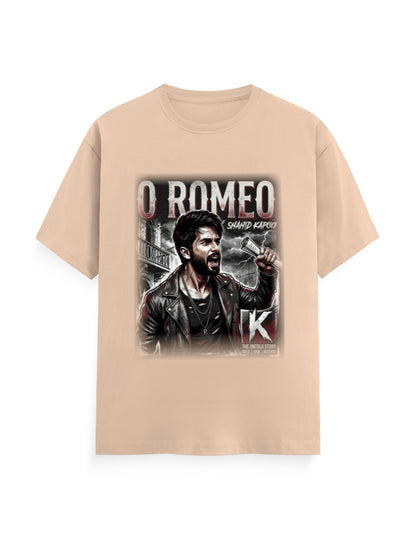 Unisex Classic Crew T-Shirt - O Romeo-Retro Peach GlowZonePrints