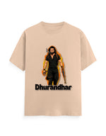 Unisex Crew T-Shirt - Dhurandhar(A) Peach GlowZonePrints
