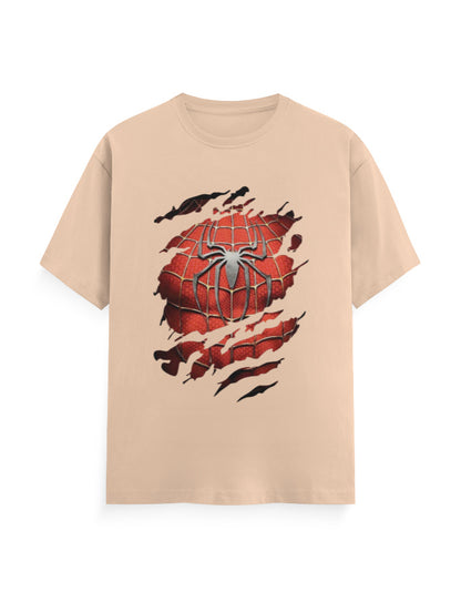Spiderman Unisex T-Shirt Peach GlowZonePrints