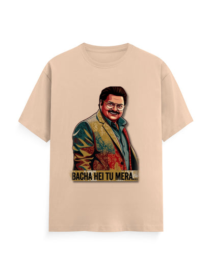 Unisex Crew T-Shirt – Dhurandhar (F) Peach GlowZonePrints