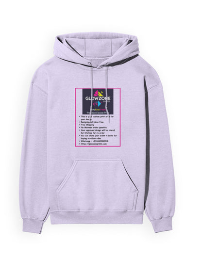 Unisex Hoodie | UH24 (Custom Print) Lavender GlowZonePrints