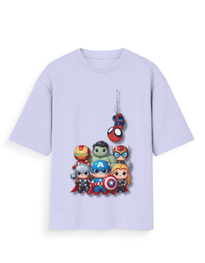 Unisex Standard T-Shirt - Cute Avengers Lavender GlowZonePrints