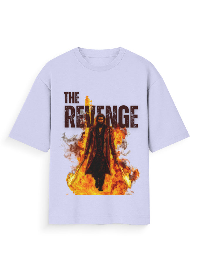 Unisex Oversized Standard T-Shirt – Dhurandhar - Revenge Lavender GlowZonePrints