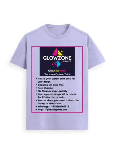 Unisex Supima T-Shirt | UC23 (Custom Print) Lavender GlowZonePrints