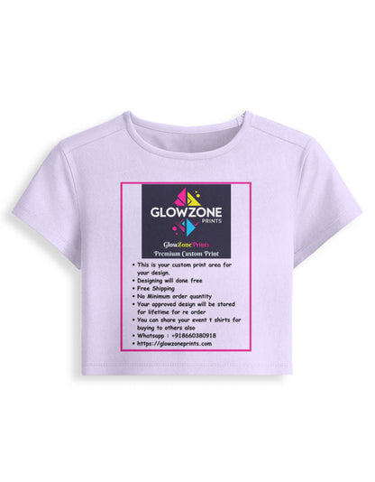 Female Premium Baby Tee | FT47 (Custom Print) Lavender GlowZonePrints