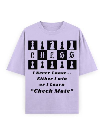 Unisex Oversized Classic T-Shirt – Chess (Black Edition) Lavender GlowZonePrints