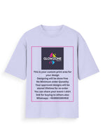 Unisex Oversized Standard T-Shirt (Custom Print) Lavender GlowZonePrints