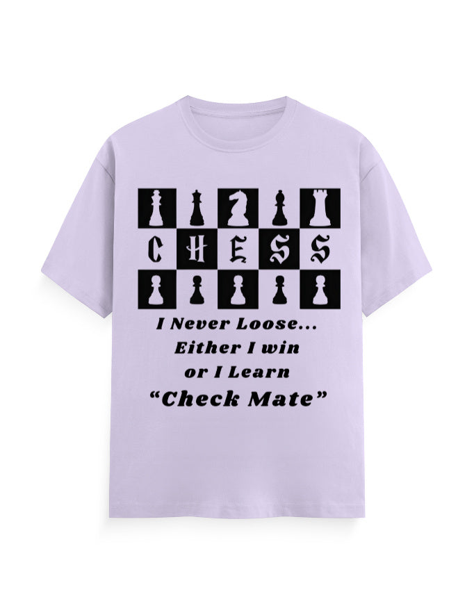 Unisex Classic Crew T-Shirt – Chess (Black Edition) Lavender GlowZonePrints