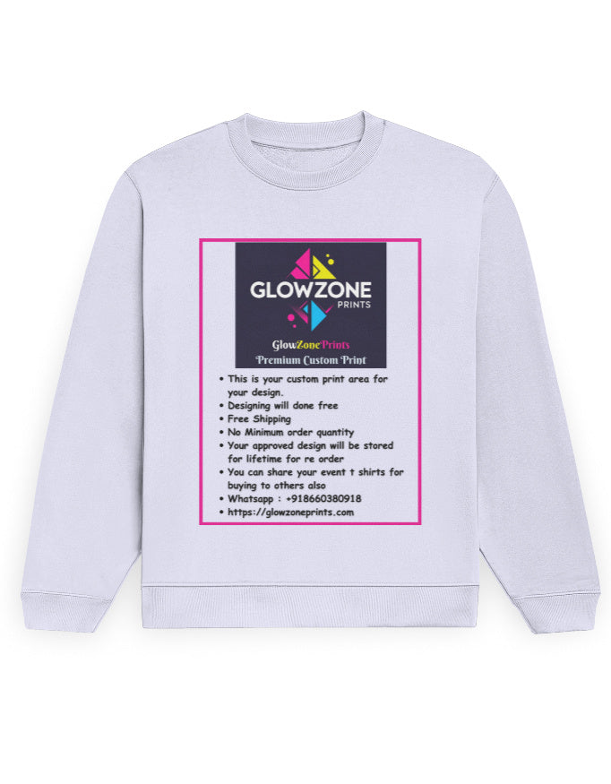 Unisex Sweatshirt | UH26 (Custom Print) Lavender GlowZonePrints