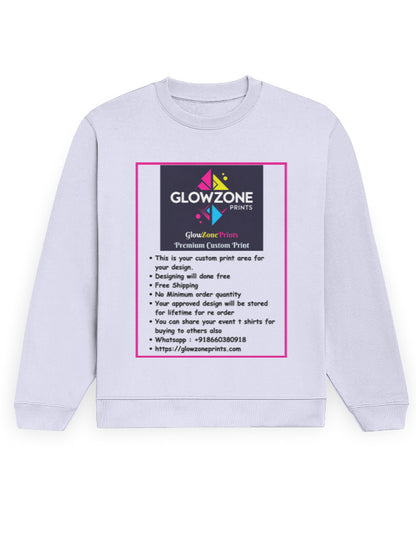 Unisex Sweatshirt | UH26 (Custom Print) Lavender GlowZonePrints