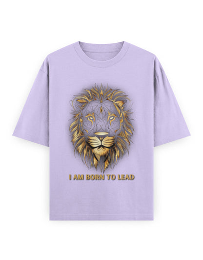 Unisex Oversized Classic T-Shirt Lion | UC22 Lavender GlowZonePrints