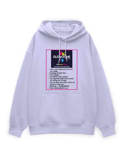 Unisex Oversized Hoodie | UH32 (Custom Print) Lavender GlowZonePrints