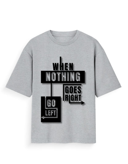 Unisex Standard T-Shirt - (When Nothing Goes Right) Grey Melange GlowZonePrints