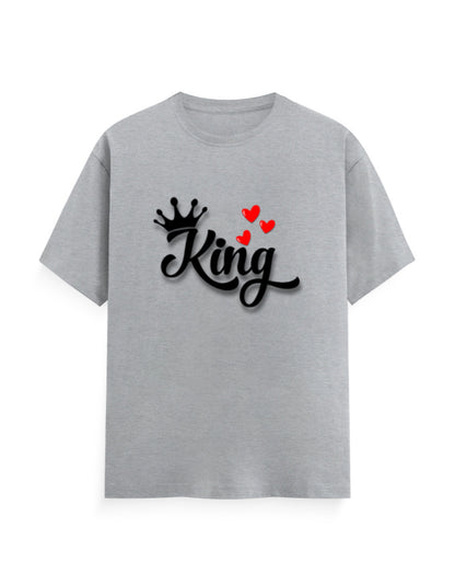 Unisex Classic Crew T-Shirt – King Grey Melange GlowZonePrints