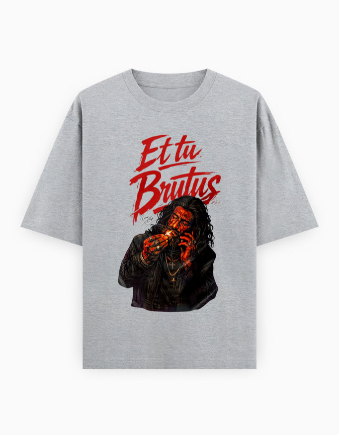 Unisex Oversized Classic T-Shirt – Dhurandhar - Limited Edition Grey Melange GlowZonePrints