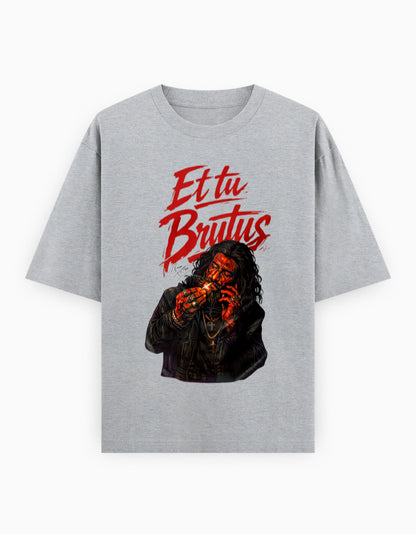 Unisex Oversized Classic T-Shirt – Dhurandhar - Limited Edition Grey Melange GlowZonePrints
