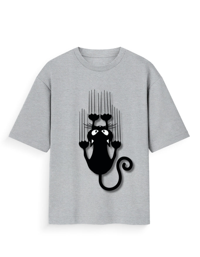 Unisex Standard T-Shirt - Cat Claw Grey Melange GlowZonePrints