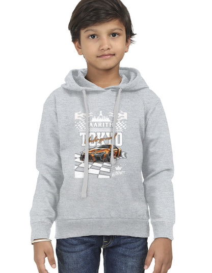 TOKYO Race Kids Hoodie Grey Melange GlowZonePrints