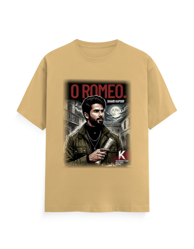 Unisex Classic Crew T-Shirt - O Romeo Beige GlowZonePrints