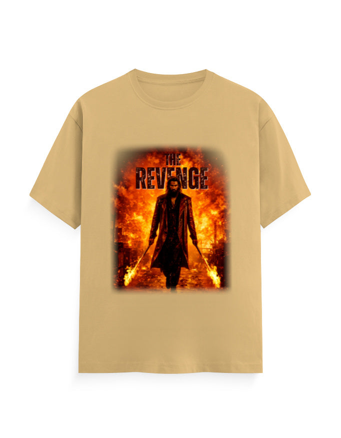 Unisex Crew T-Shirt – Dhurandhar - Revenge Beige GlowZonePrints
