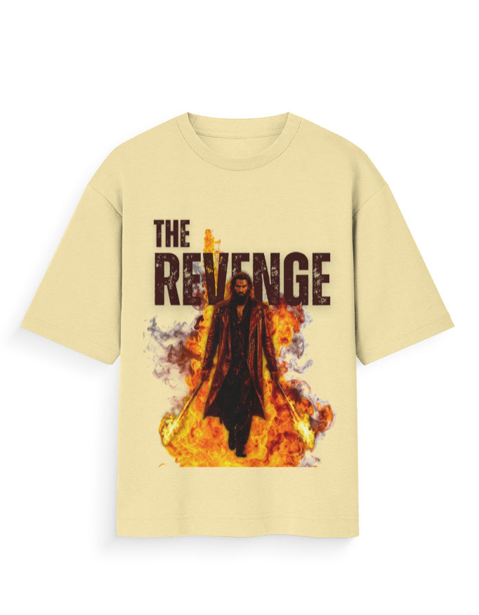 Unisex Oversized Standard T-Shirt – Dhurandhar - Revenge Beige GlowZonePrints