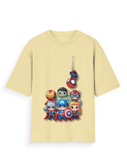 Unisex Standard T-Shirt - Cute Avengers Beige GlowZonePrints