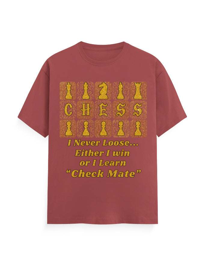 Unisex Classic Crew T-Shirt – Chess (Gold Edition) Coral GlowZonePrints
