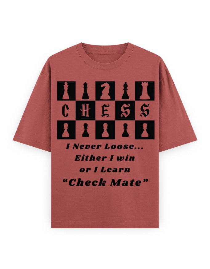 Unisex Oversized Classic T-Shirt – Chess (Black Edition) Coral GlowZonePrints
