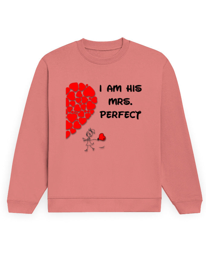 Unisex Sweatshirt - Mrs Perfect Coral GlowZonePrints