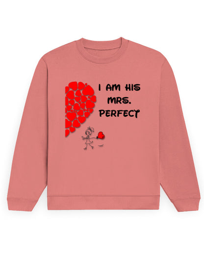 Unisex Sweatshirt - Mrs Perfect Coral GlowZonePrints