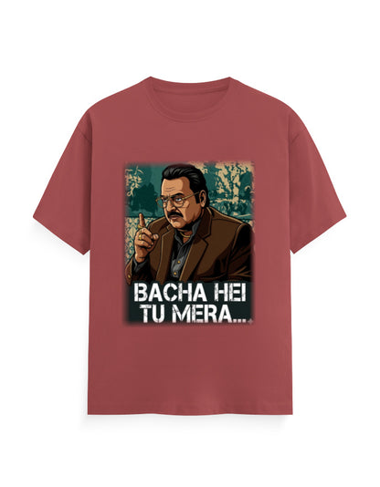 Unisex Crew T-Shirt – Dhurandhar (H) Coral GlowZonePrints