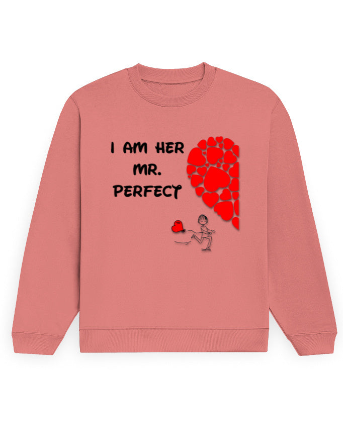 Unisex Sweatshirt - Mr Perfect Coral GlowZonePrints
