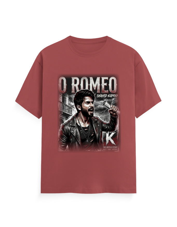 Unisex Classic Crew T-Shirt - O Romeo-Retro Coral GlowZonePrints