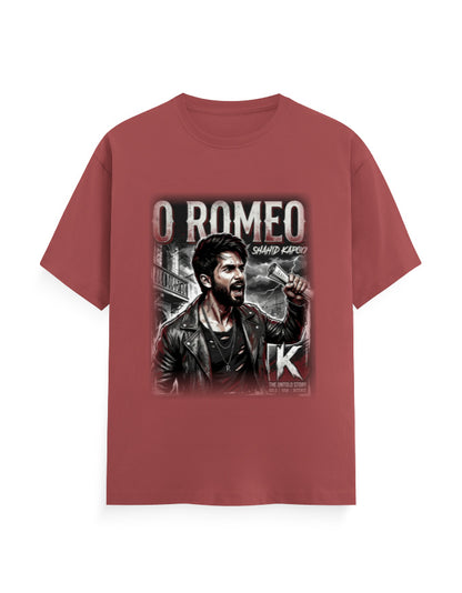 Unisex Classic Crew T-Shirt - O Romeo-Retro Coral GlowZonePrints