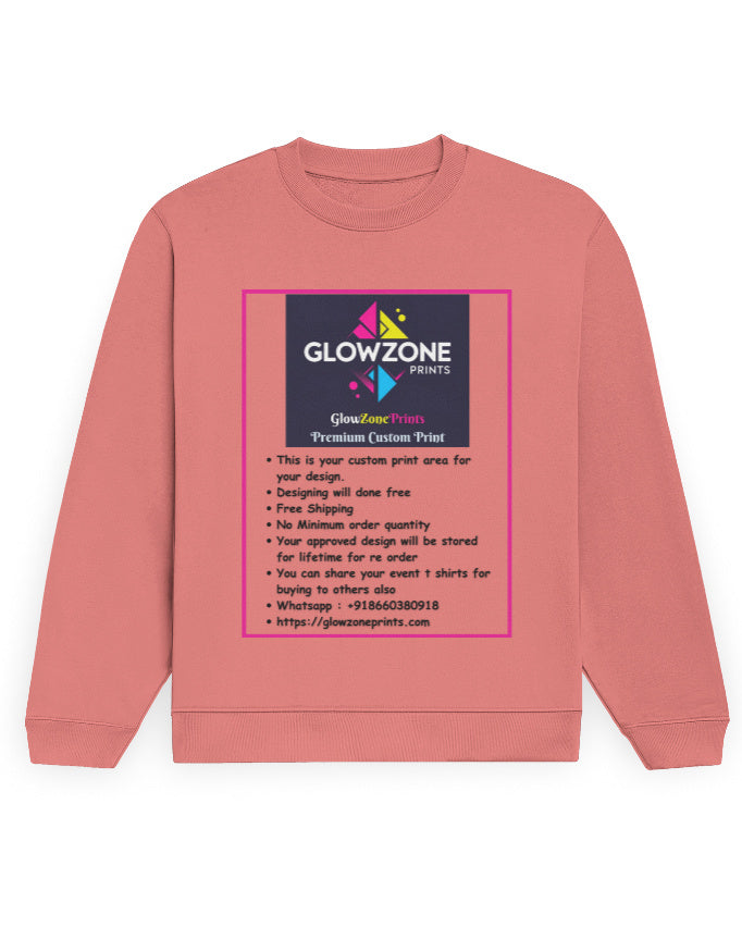 Unisex Sweatshirt | UH26 (Custom Print) Coral GlowZonePrints