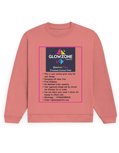 Unisex Sweatshirt | UH26 (Custom Print) Coral GlowZonePrints