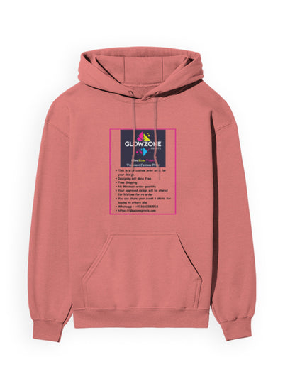 Unisex Hoodie | UH24 (Custom Print) Coral GlowZonePrints
