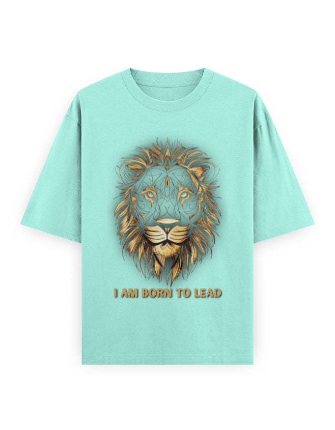 Unisex Oversized Classic T-Shirt Lion | UC22 Mint GlowZonePrints