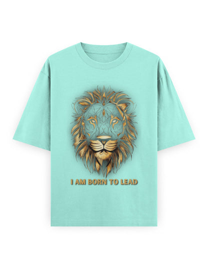 Unisex Oversized Classic T-Shirt Lion | UC22 Mint GlowZonePrints