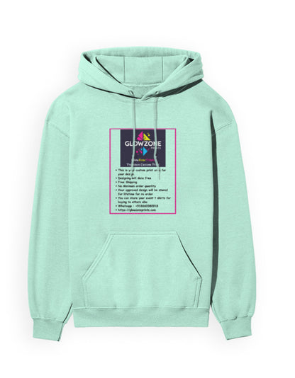 Unisex Hoodie | UH24 (Custom Print) Mint GlowZonePrints