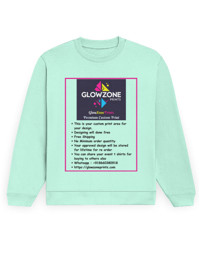 Unisex Sweatshirt | UH26 (Custom Print) Mint GlowZonePrints