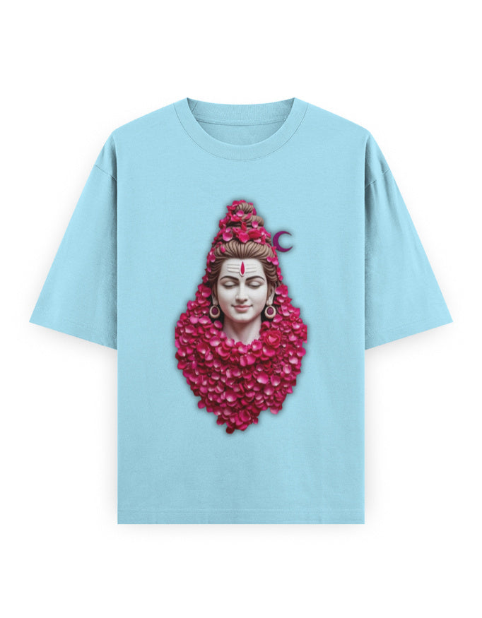 Mythic Warrior Oversized T-Shirt | GS01 Baby Blue GlowZonePrints