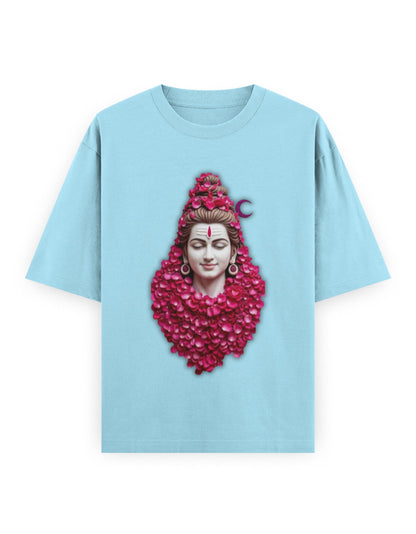 Mythic Warrior Oversized T-Shirt | GS01 Baby Blue GlowZonePrints