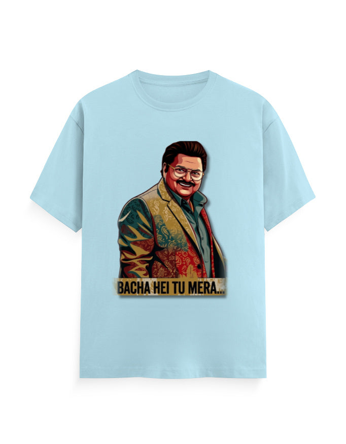 Unisex Crew T-Shirt – Dhurandhar (F) Baby Blue GlowZonePrints