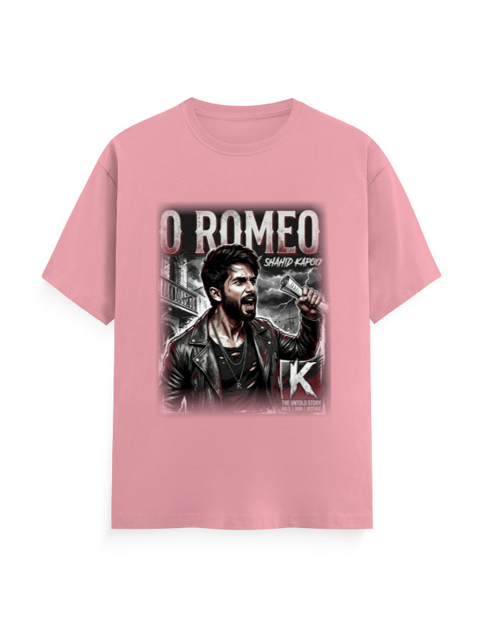 Unisex Classic Crew T-Shirt - O Romeo-Retro Flamingo GlowZonePrints