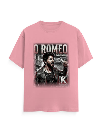 Unisex Classic Crew T-Shirt - O Romeo-Retro Flamingo GlowZonePrints