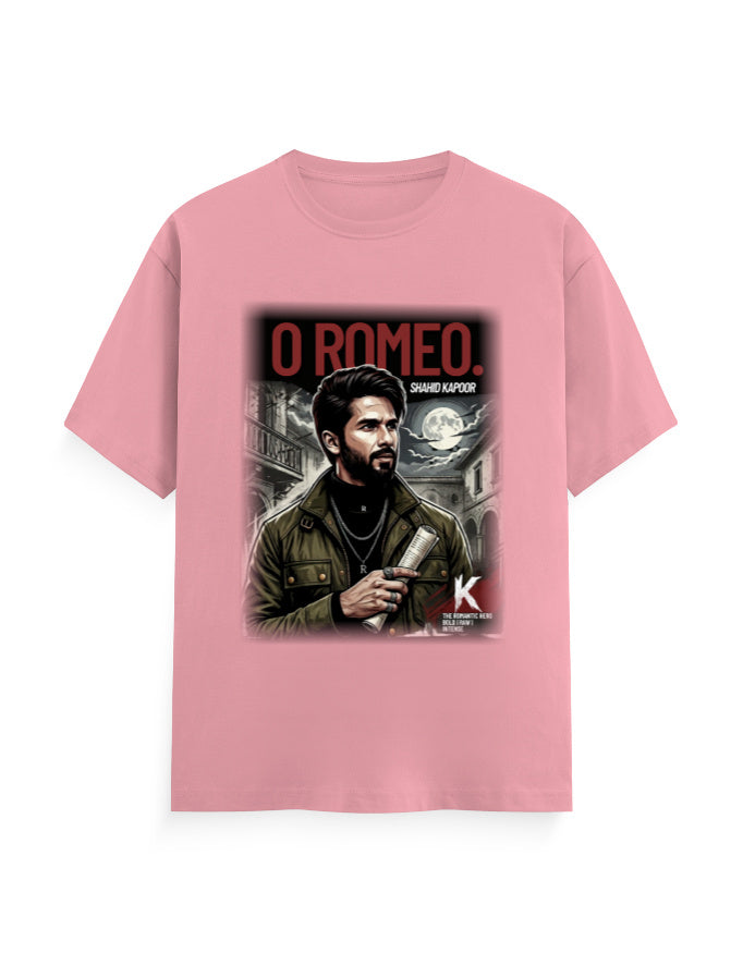 Unisex Classic Crew T-Shirt - O Romeo Flamingo GlowZonePrints