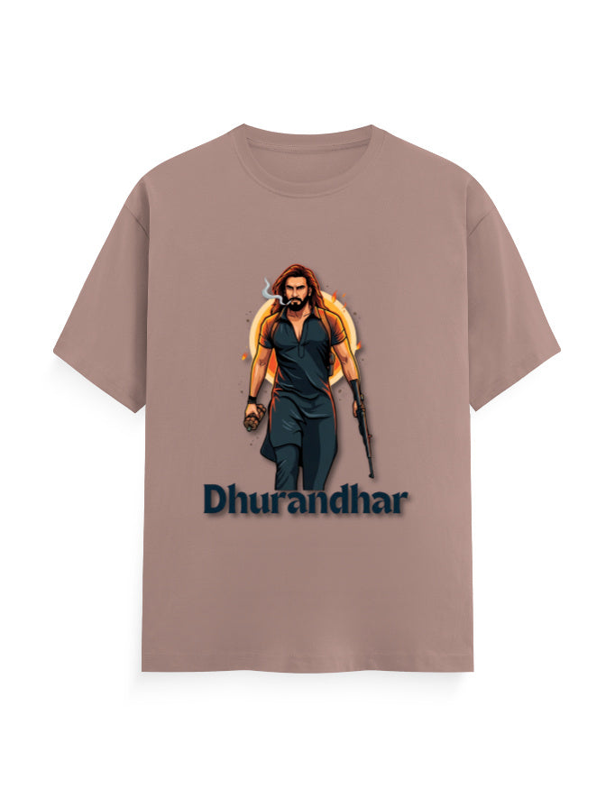 Unisex Crew T-Shirt – Dhurandhar(D) Mushroom GlowZonePrints